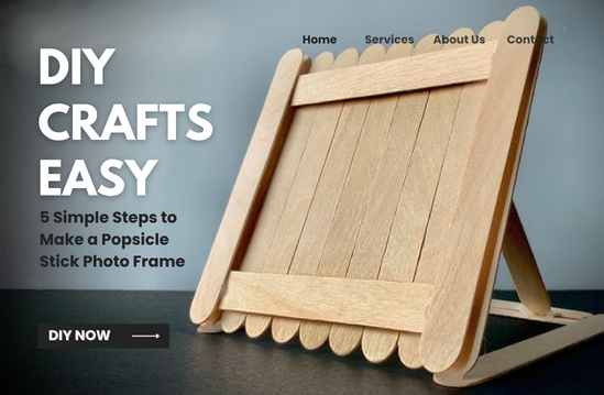 Easy DIY Craft: 5 Easy Steps to Make a Popsicle Stick Photo Frame