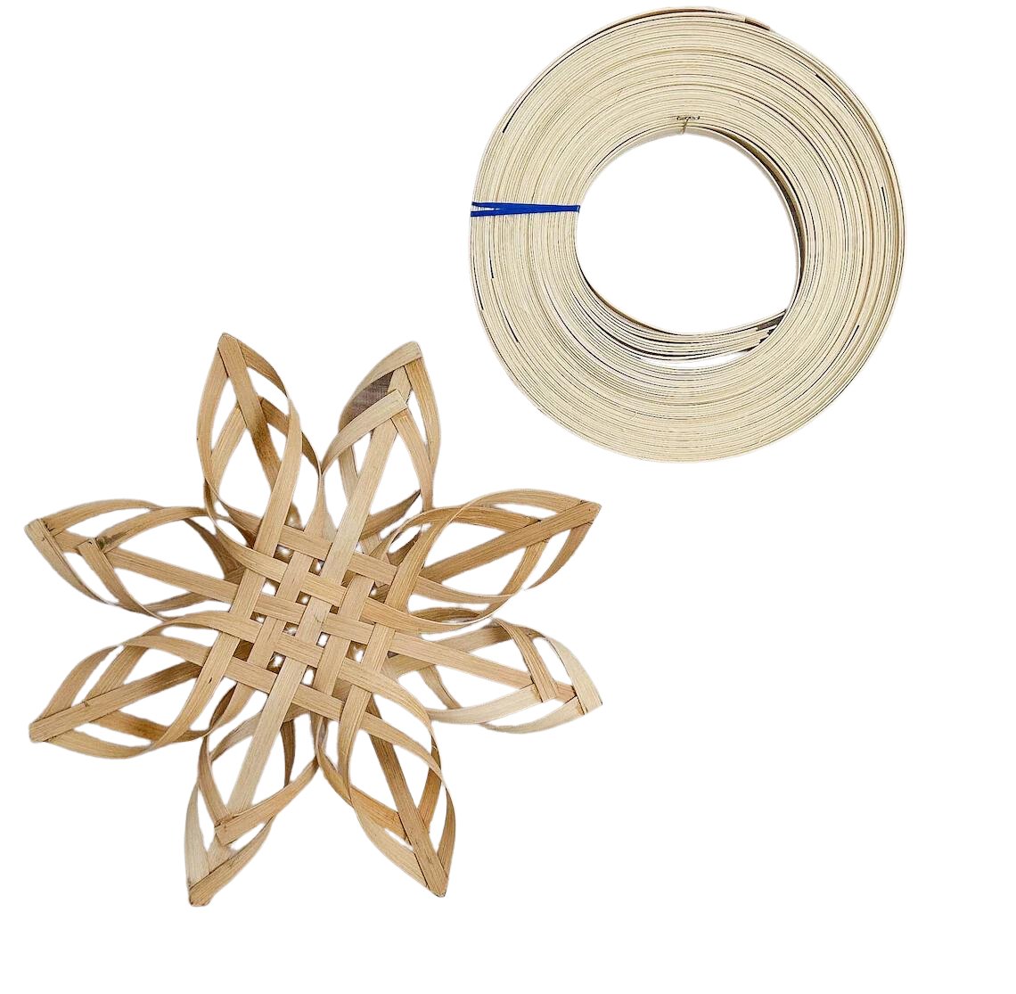 DIY decor craft - Medium Snowflakes ( 3 pcs ) - Bamboo - Artisanal Homes