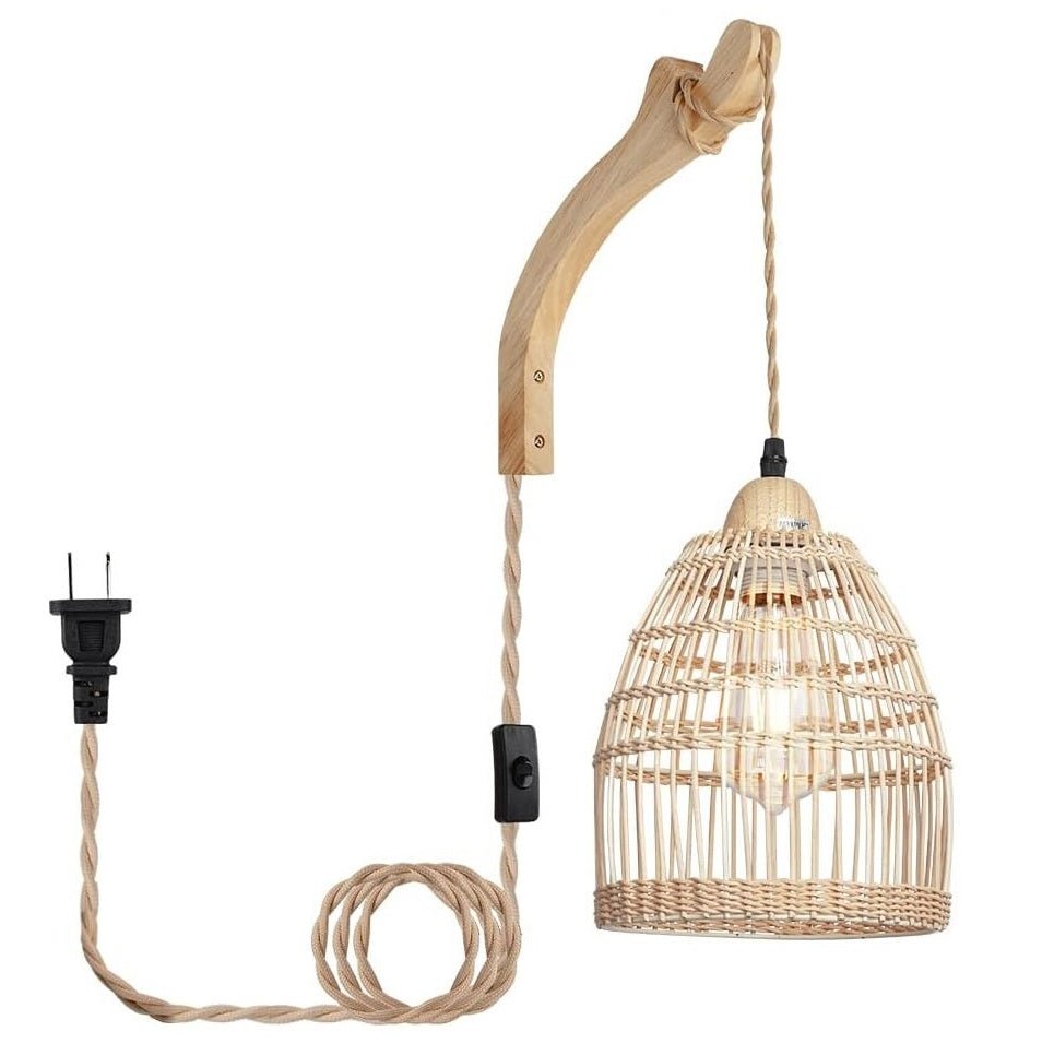 Wall Light - PanRang - Rattan - Artisanal Homes