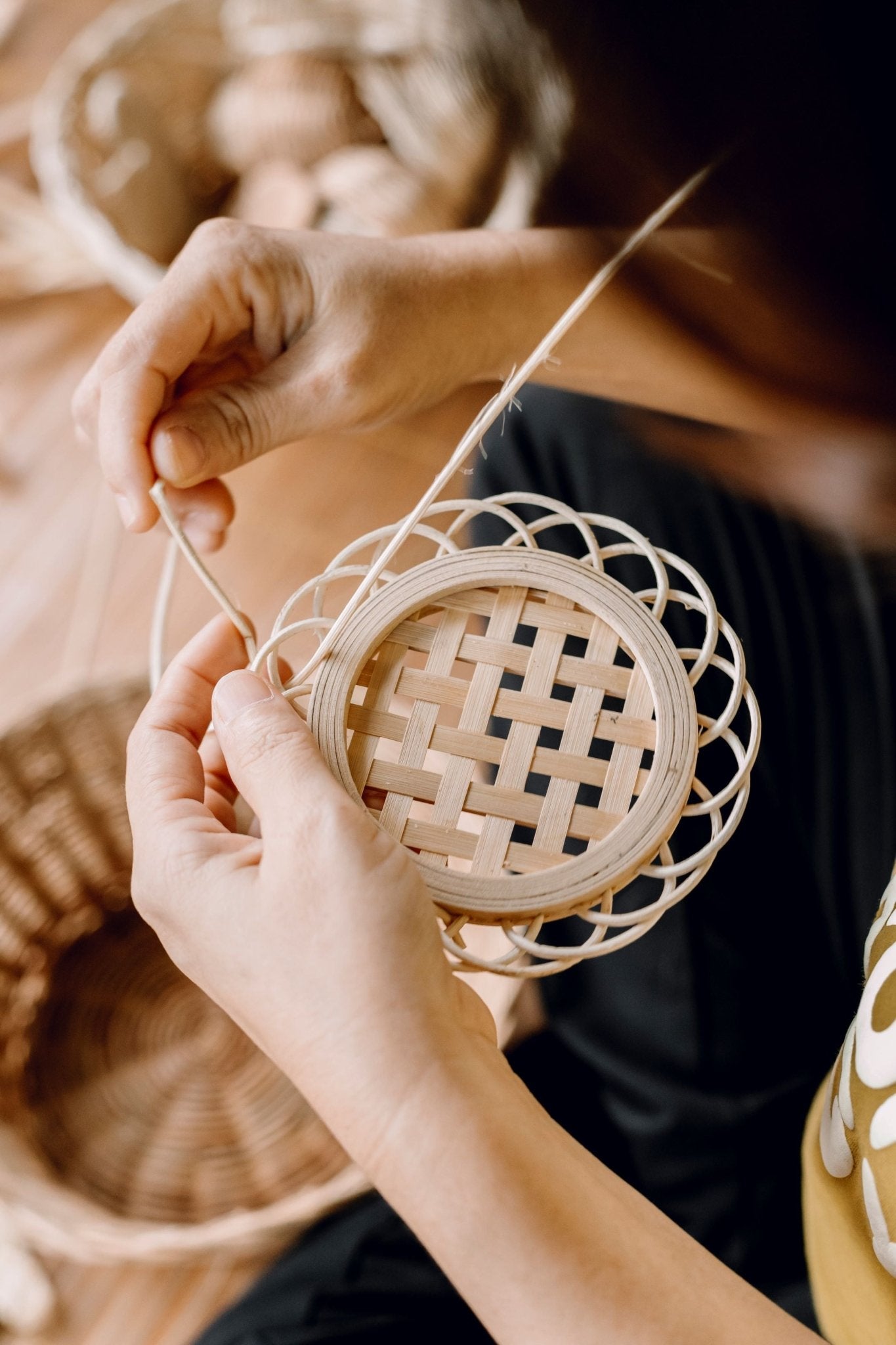 Bamboo and rattan coasters - Artisanal Homes