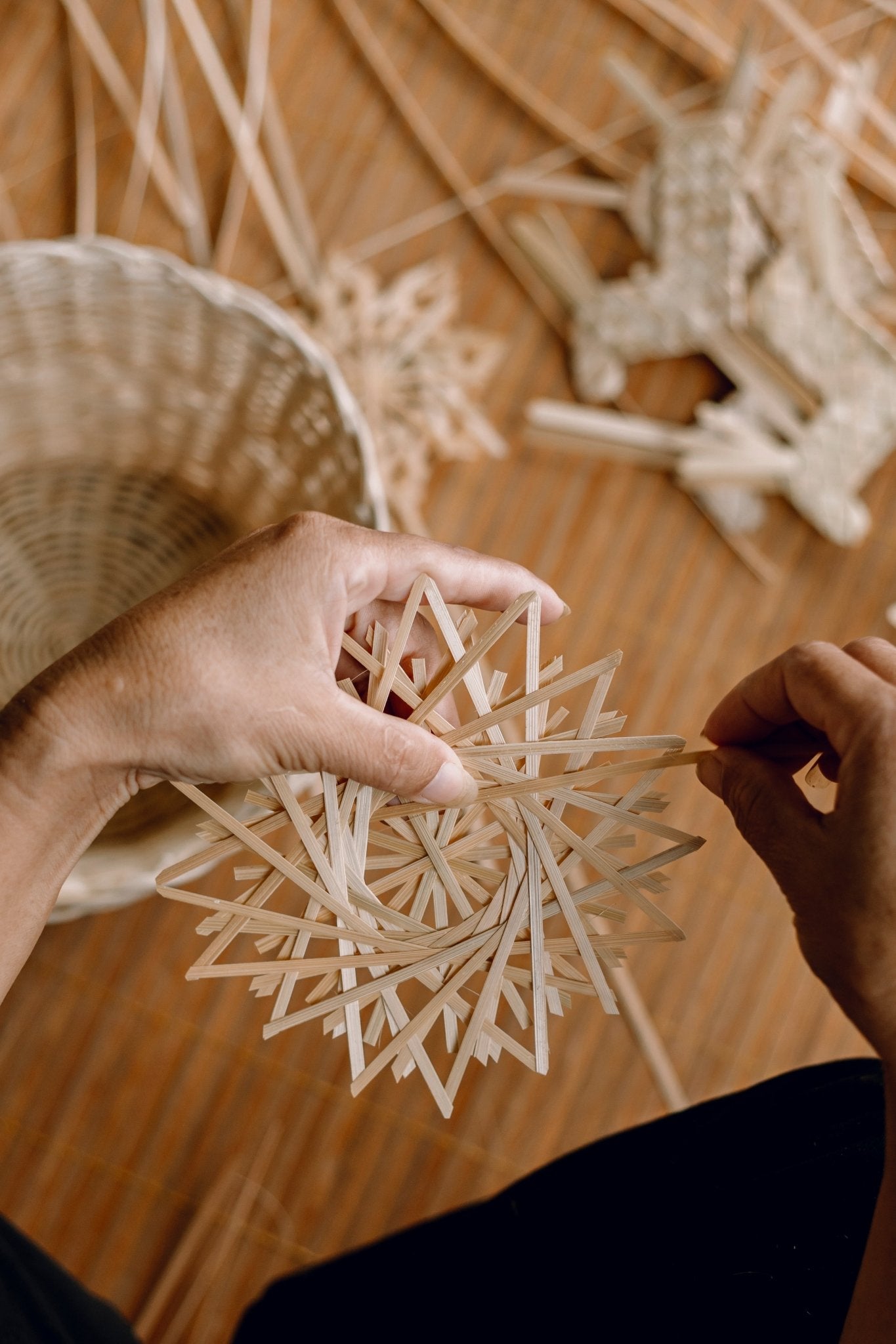 Bamboo Snowflakes - Artisanal Homes