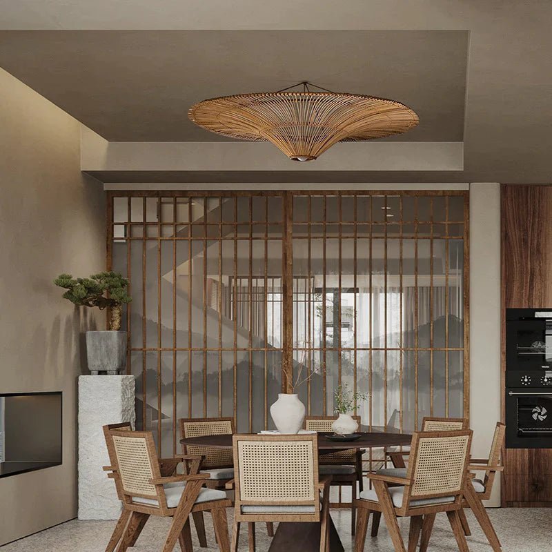 Celling Light - Baden - Rattan - Artisanal Homes