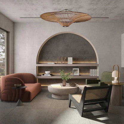 Celling Light - Baden - Rattan - Artisanal Homes