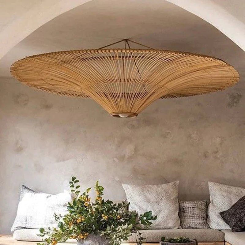 Celling Light - Baden - Rattan - Artisanal Homes