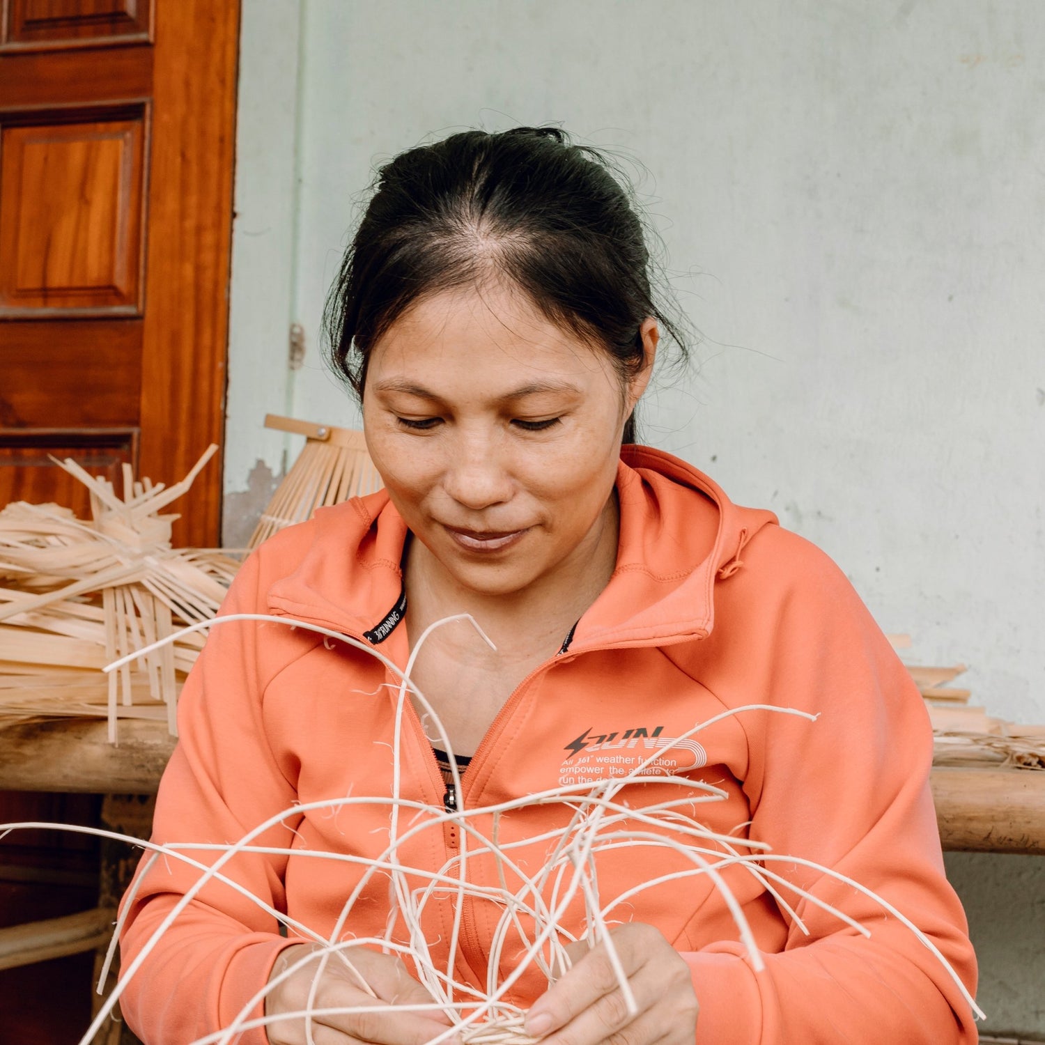 Combo of scented candles and Christmas rattan items - Artisanal Homes