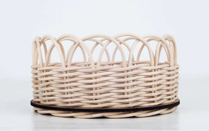 DIY Basketry Kit for Beginners - Round Basket - Rattan Round basket - Artisanal Homes