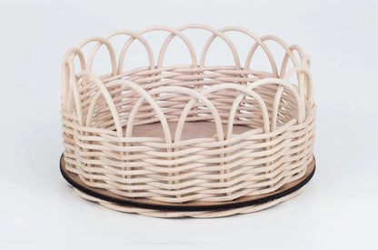 DIY Basketry Kit for Beginners - Round Basket - Rattan Round basket - Artisanal Homes