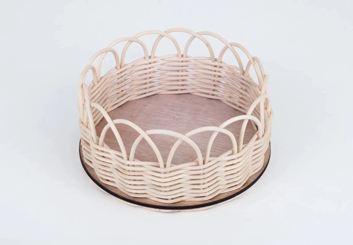 DIY Basketry Kit for Beginners - Round Basket - Rattan Round basket - Artisanal Homes