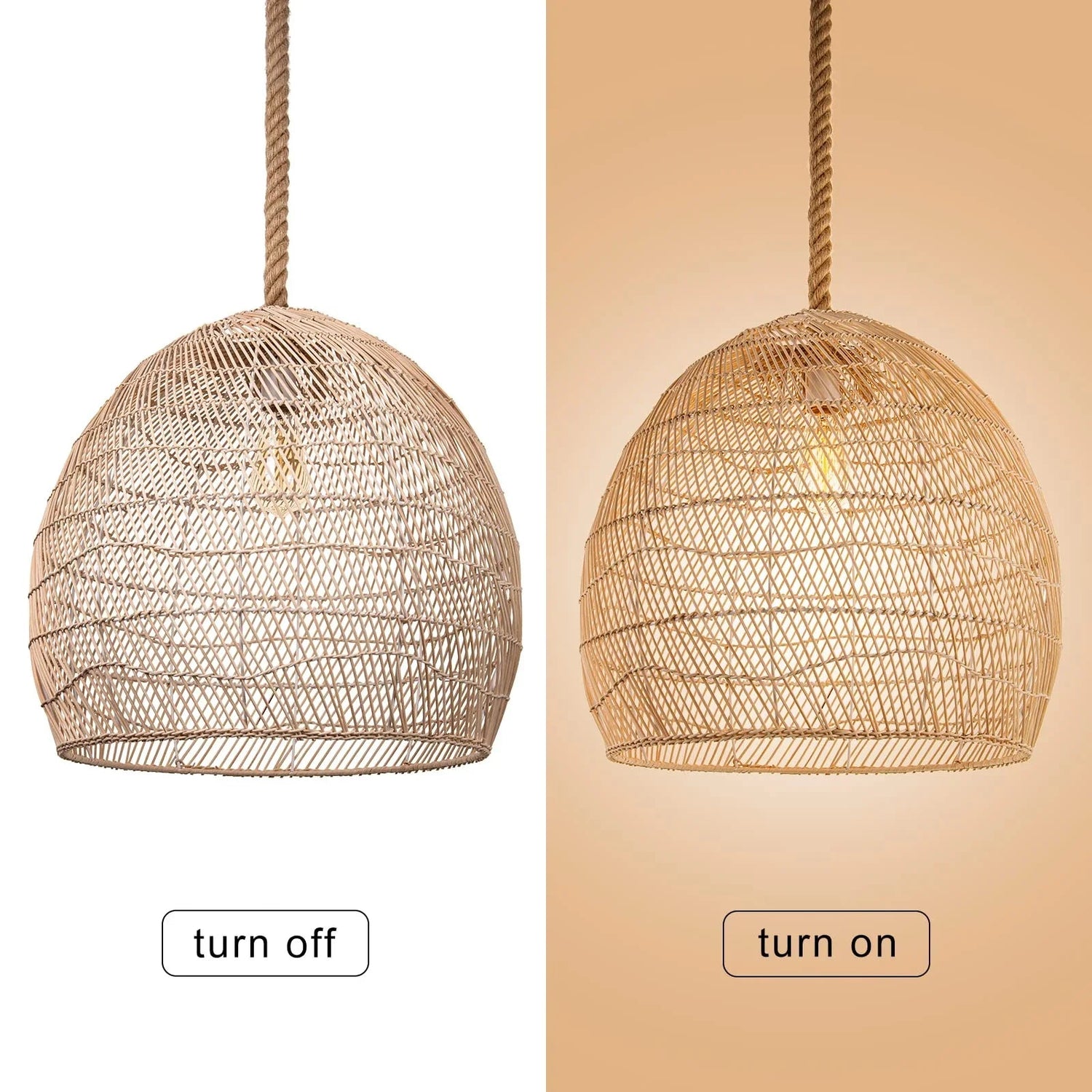 Pendant Light - Banahill - Rattan - Artisanal Homes