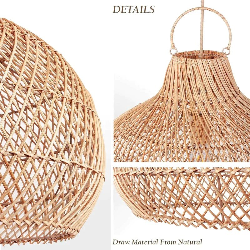 Pendant Light - Camau - Rattan - Artisanal Homes