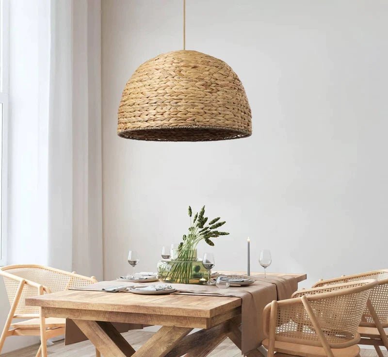 Pendant light - Weave Bowl - Seagrass - Artisanal Homes