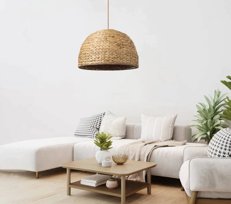 Pendant light - Weave Bowl - Seagrass - Artisanal Homes