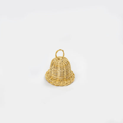 Rattan christmas wicker bell - Artisanal Homes