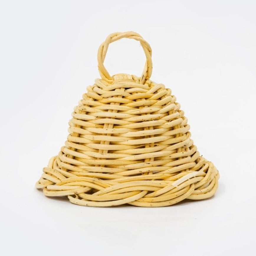 Rattan christmas wicker bell - Artisanal Homes