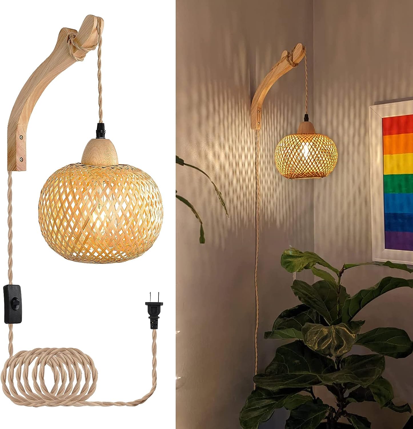 Wall light - Hoian - Bamboo - Artisanal Homes