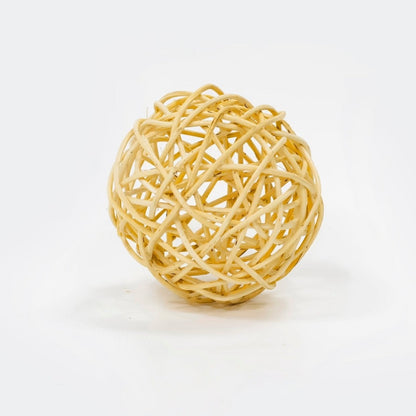 White Rattan ball - Artisanal Homes